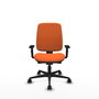PIQUERAS Y CRESPO Silla de oficina Alares tapizada Bali naranja