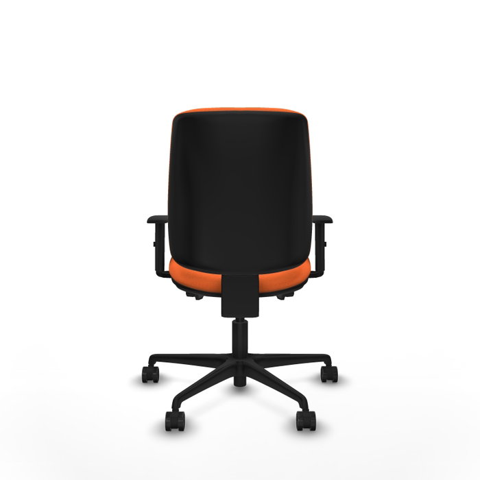 PIQUERAS Y CRESPO Silla de oficina Alares tapizada Bali naranja