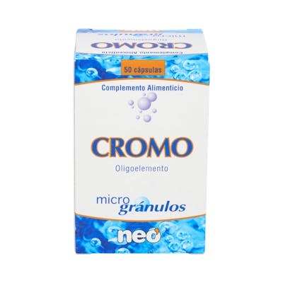 NEO Cromo Microgranulos 50 Capsulas - Contribuye a niveles normales de glucosa NEO Cromo Microgranulos 50 Capsulas - Contribuye a niveles normales de glucosa