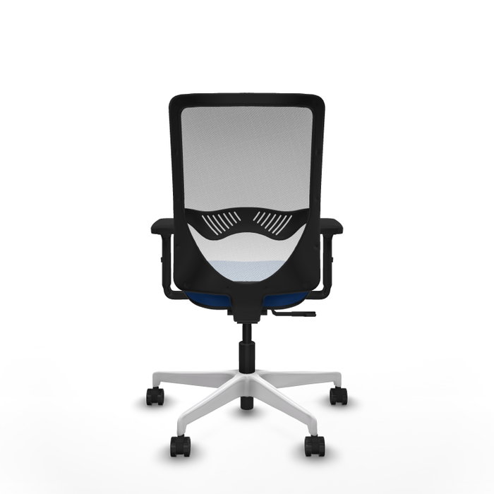 PIQUERAS Y CRESPO Silla de oficina Zulema con Mecanismo Sincro Azul y Blanco