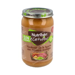 Nutriben Eco Potito Verduras-Ternera Eco 235Gr +6 Meses