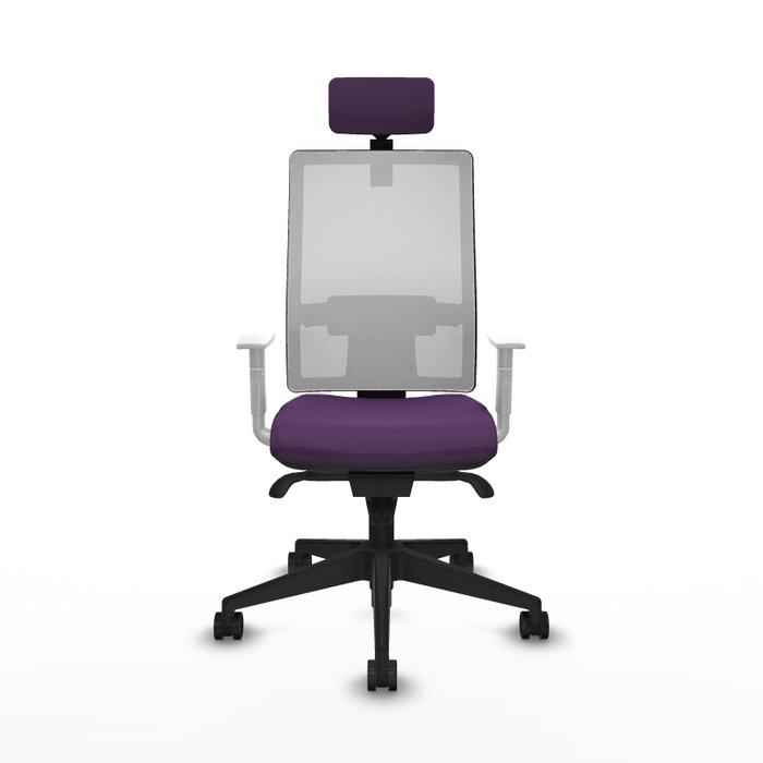 PIQUERAS Y CRESPO Silla de oficina Horna con mecanismo Sincro, Morado y Blanco PIQUERAS Y CRESPO Silla de oficina Horna con mecanismo Sincro, Morado y Blanco