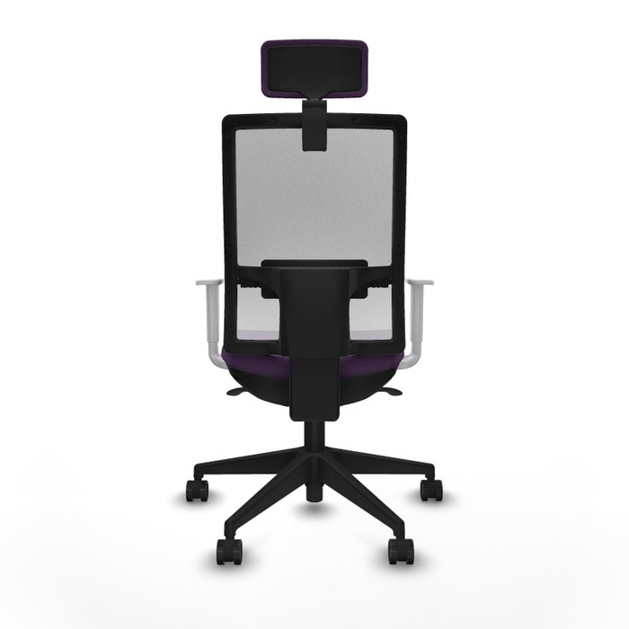 PIQUERAS Y CRESPO Silla de oficina Horna con mecanismo Sincro, Morado y Blanco PIQUERAS Y CRESPO Silla de oficina Horna con mecanismo Sincro, Morado y Blanco