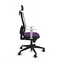 PIQUERAS Y CRESPO Silla de oficina Horna con mecanismo Sincro, Morado y Blanco