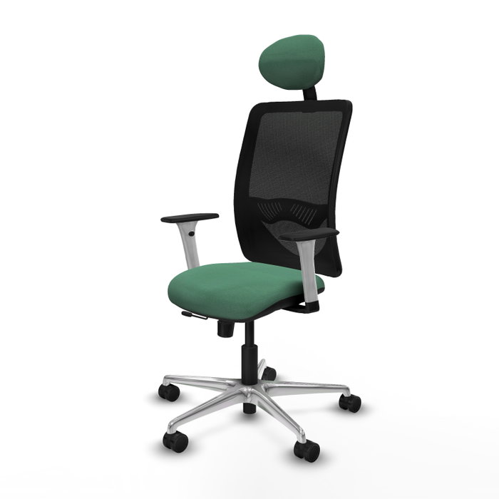 PIQUERAS Y CRESPO Silla de oficina Zulema Verde esmeralda y Negro
