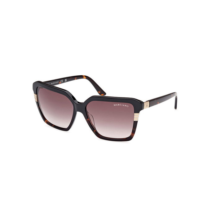 Guess By Marciano Gafas de Sol GM00009 Mujer Montura Cuadrada Acetato Marrón 58 mm