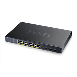 Zyxel XGS1935-28HP - Switch Gestionado L2+/L3 Gigabit Ethernet, 24 Puertos RJ-45, 4 Puertos SFP, Con PoE, Calidad de Servicio (QoS) e Inspección ARP