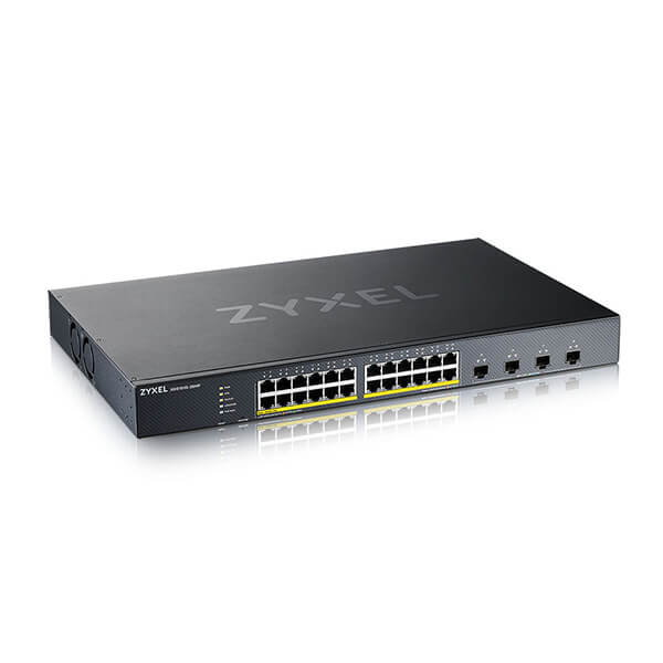 Zyxel XGS1935-28HP - Switch Gestionado L2+/L3 Gigabit Ethernet, 24 Puertos RJ-45, 4 Puertos SFP, Con PoE, Calidad de Servicio (QoS) e Inspección ARP