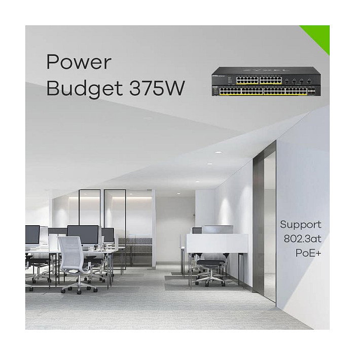 Zyxel XGS1935-28HP - Switch Gestionado L2+/L3 Gigabit Ethernet, 24 Puertos RJ-45, 4 Puertos SFP, Con PoE, Calidad de Servicio (QoS) e Inspección ARP Zyxel XGS1935-28HP - Switch Gestionado L2+/L3 Gigabit Ethernet, 24 Puertos RJ-45, 4 Puertos SFP, Con PoE, Calidad de Servicio (QoS) e Inspección ARP