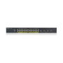Zyxel XGS1935-28HP - Switch Gestionado L2+/L3 Gigabit Ethernet, 24 Puertos RJ-45, 4 Puertos SFP, Con PoE, Calidad de Servicio (QoS) e Inspección ARP