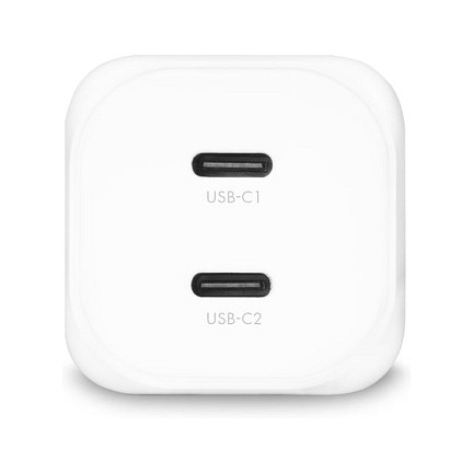 DICOTA Cargador de pared GaN 100W con 2 puertos USB Tipo C, Blanco DICOTA Cargador de pared GaN 100W con 2 puertos USB Tipo C, Blanco