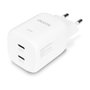 DICOTA Cargador de pared GaN 100W con 2 puertos USB Tipo C, Blanco