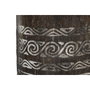DKD Home Decor Macetero de Madera Tallado Cocotero Marrón 20x20x90 cm