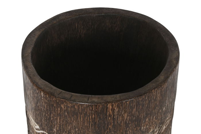 DKD Home Decor Macetero Indonesia 1c24 Madera Marron Blanco 20 x 90 x 20 cm