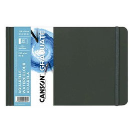 CANSON - GUARRO Cuaderno Graduate Acuarela 21,6x27,9 28h 250g Grano Fino