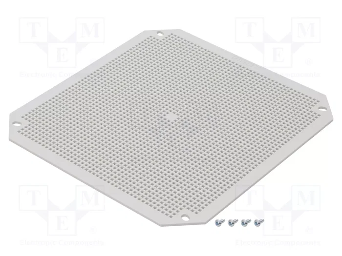 FIBOX Placa de ensamblaje de plástico perforada FIBOX Placa de ensamblaje de plástico perforada