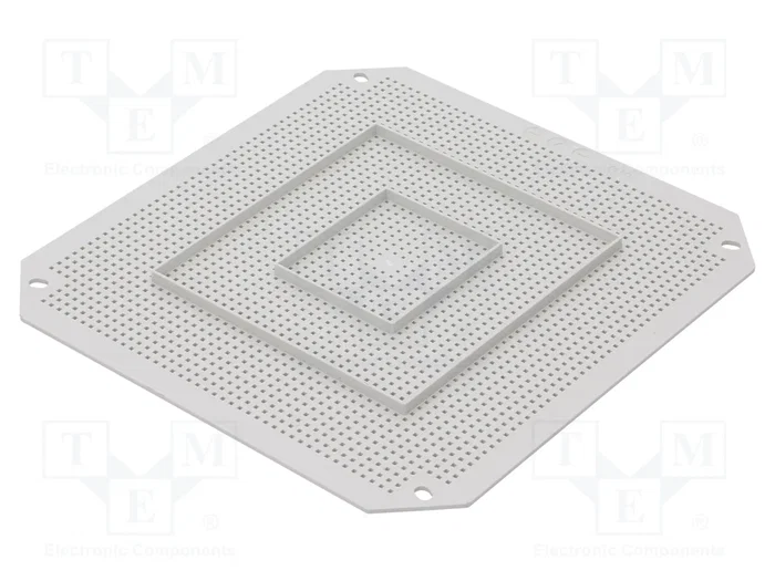 FIBOX Placa de ensamblaje de plástico perforada FIBOX Placa de ensamblaje de plástico perforada