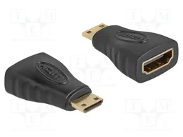 DeLOCK Adaptador HDMI-C Macho a HDMI-A Hembra 65244 Negro