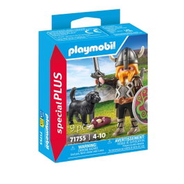 PLAYMOBIL Vikingo con perro guardián Special Plus 71755