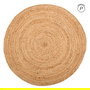 Alfombra Natural Yute Decoración 120 X 120 X 1 cm
