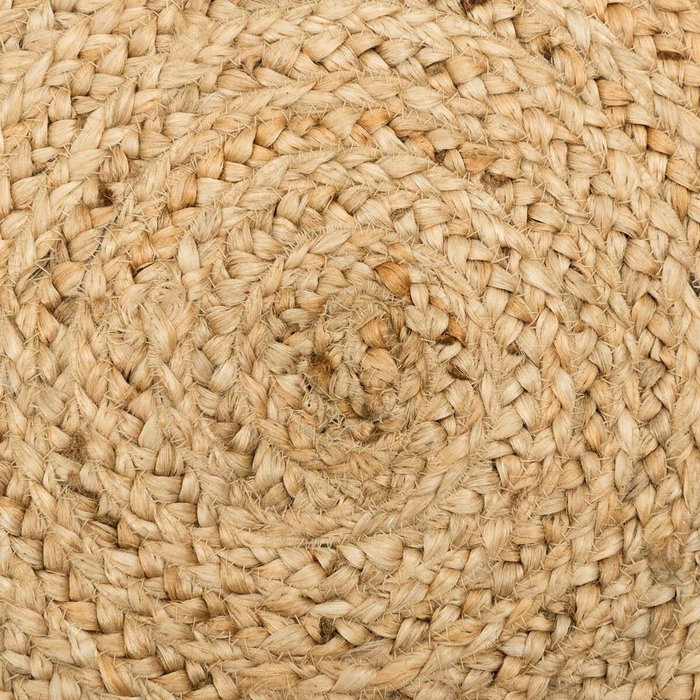 Ixia Alfombra Natural de Yute Decoración 120 x 120 x 1 cm