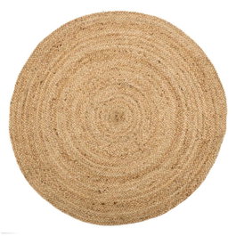 Ixia Alfombra Natural de Yute Decoración 120 x 120 x 1 cm