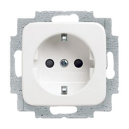 BUSCH-JAEGER 2CKA002011A1888 Enchufe Tipo F 2P+E Blanco IP20 250V 16A