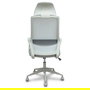 Silla de oficina Pro534 con mecanismo Basculante tapizada con Tela color Gris. Equipada con lumbar 1D, Brazos fijos, Cabecero 1D y Ruedas de nailon 50 mm