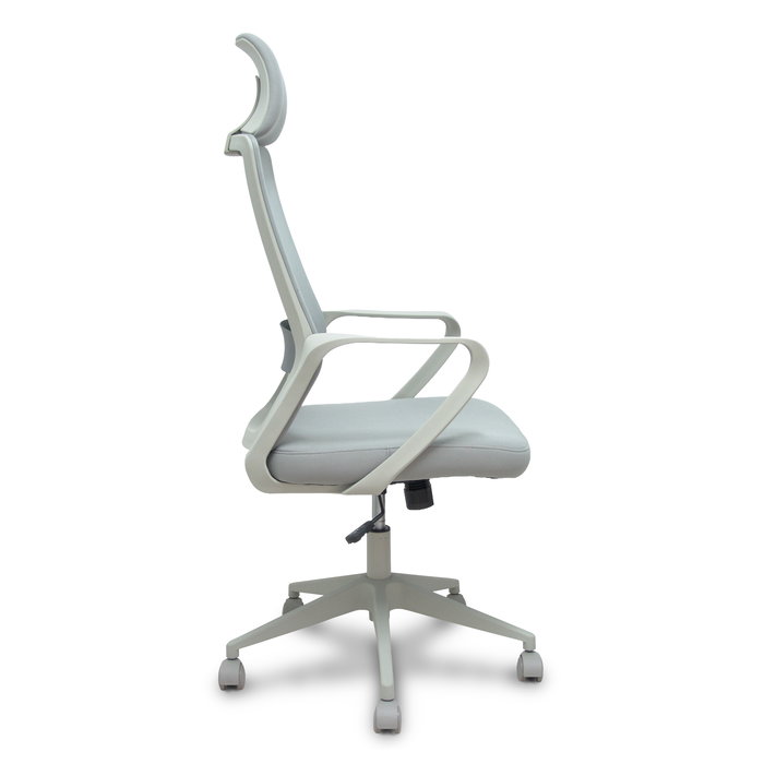 Silla de oficina Pro534 con mecanismo Basculante tapizada con Tela color Gris. Equipada con lumbar 1D, Brazos fijos, Cabecero 1D y Ruedas de nailon 50 mm Silla de oficina Pro534 con mecanismo Basculante tapizada con Tela color Gris. Equipada con lumbar 1D, Brazos fijos, Cabecero 1D y Ruedas de nailon 50 mm