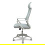 Silla de oficina Pro534 con mecanismo Basculante tapizada con Tela color Gris. Equipada con lumbar 1D, Brazos fijos, Cabecero 1D y Ruedas de nailon 50 mm