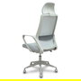 Silla de oficina Pro534 con mecanismo Basculante tapizada con Tela color Gris. Equipada con lumbar 1D, Brazos fijos, Cabecero 1D y Ruedas de nailon 50 mm
