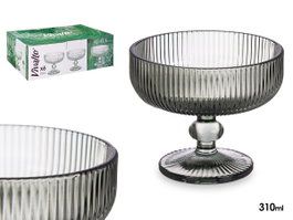 Vivalto Copa de Helado Verde Musgo con Rayas 310 ml