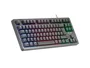 Mars Gaming MK023 Teclado Gaming Mecánico Híbrido TKL Compacto, Tecnología H-Mech Red, Iluminación FRGB Rainbow, Anti-Ghosting, USB, Negro, Distribución Español