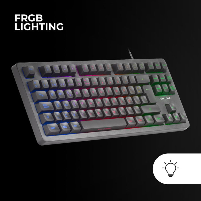 Mars Gaming MK023ES Teclado Gaming TKL H-Mech RED FRGB Negro