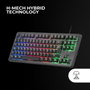 Mars Gaming MK023ES Teclado Gaming TKL H-Mech RED FRGB Negro