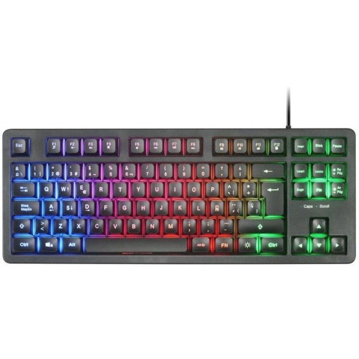Mars Gaming MK023ES Teclado Gaming TKL H-Mech RED FRGB Negro