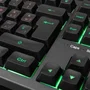 Mars Gaming Teclado español híbrido mecánico F-RGB MK023ES Negro Compacto Iluminación RGB