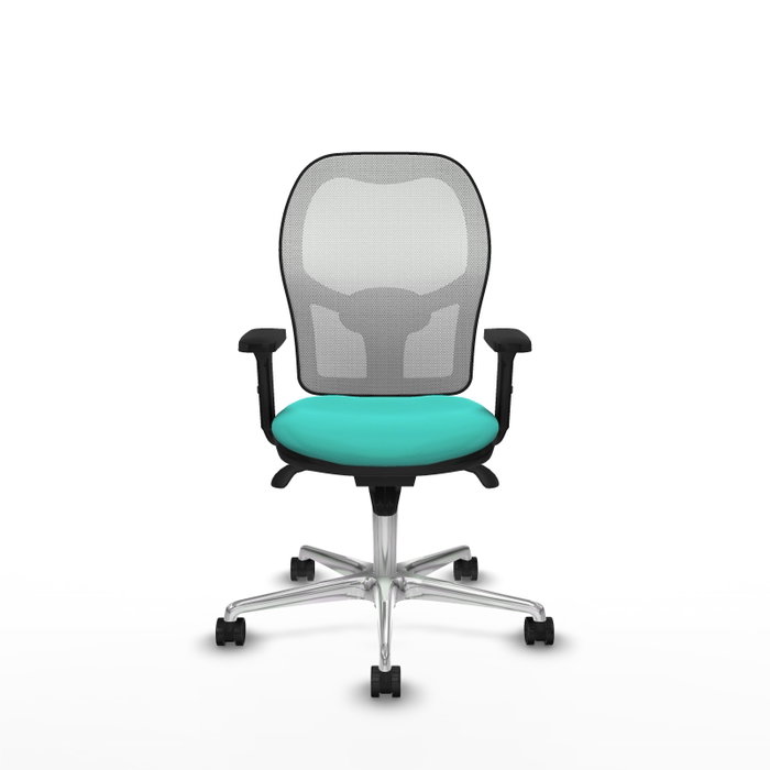 PIQUERAS Y CRESPO Silla de oficina Jorquera con mecanismo Sincro, Turquesa y Blanco PIQUERAS Y CRESPO Silla de oficina Jorquera con mecanismo Sincro, Turquesa y Blanco