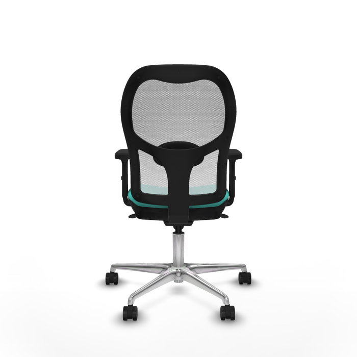 PIQUERAS Y CRESPO Silla de oficina Jorquera con mecanismo Sincro, Turquesa y Blanco PIQUERAS Y CRESPO Silla de oficina Jorquera con mecanismo Sincro, Turquesa y Blanco