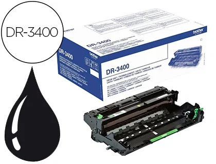 Brother DR-3400 Unidad de tambor Negro Brother DR-3400 Unidad de tambor Negro