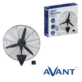 AVANT Ventilador Industrial de Pared, 65 cm de Diámetro, 180 W, para Talleres y Garajes, Ventilador de Alta Potencia para Pared, 65 cm, 180W