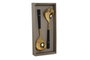 DKD Home Decor Set de cubiertos Acacia Dorado y Natural