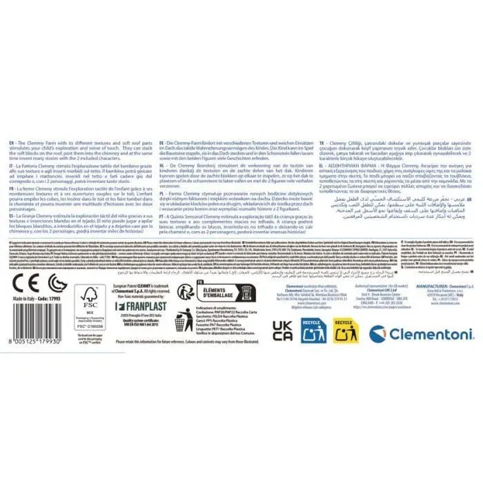 Clementoni Granja Sensorial Clemmy 8005125179930
