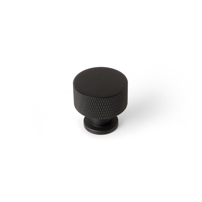 Emuca Lote de 10 pomos para mueble Argos, diámetro 30mm, Aluminio, Pintado negro Emuca Lote de 10 pomos para mueble Argos, diámetro 30mm, Aluminio, Pintado negro