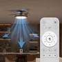 Philips Atlas Ventilador DC 28W/35W 27-55-40K, Acabado Nickel