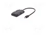 QOLTEC Hub USB 3.1 con 4 Puertos USB-A y Conector USB-C, Negro