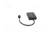 QOLTEC Hub USB 3.1 con 4 Puertos USB-A y Conector USB-C, Negro
