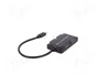 QOLTEC Hub USB 3.1 con 4 Puertos USB-A y Conector USB-C, Negro