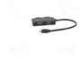 QOLTEC Hub USB 3.1 con 4 Puertos USB-A y Conector USB-C, Negro