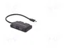 QOLTEC Hub USB 3.1 con 4 Puertos USB-A y Conector USB-C, Negro